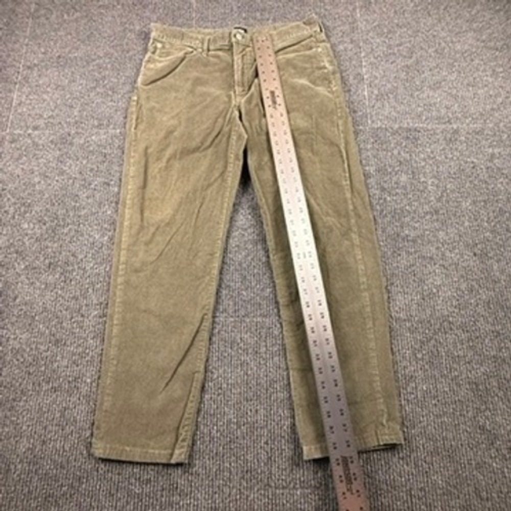 Lands End Mens Size 35 Traditional Fit Corduroy Pants Olive Green Stretch 501617 - Picture 5 of 12